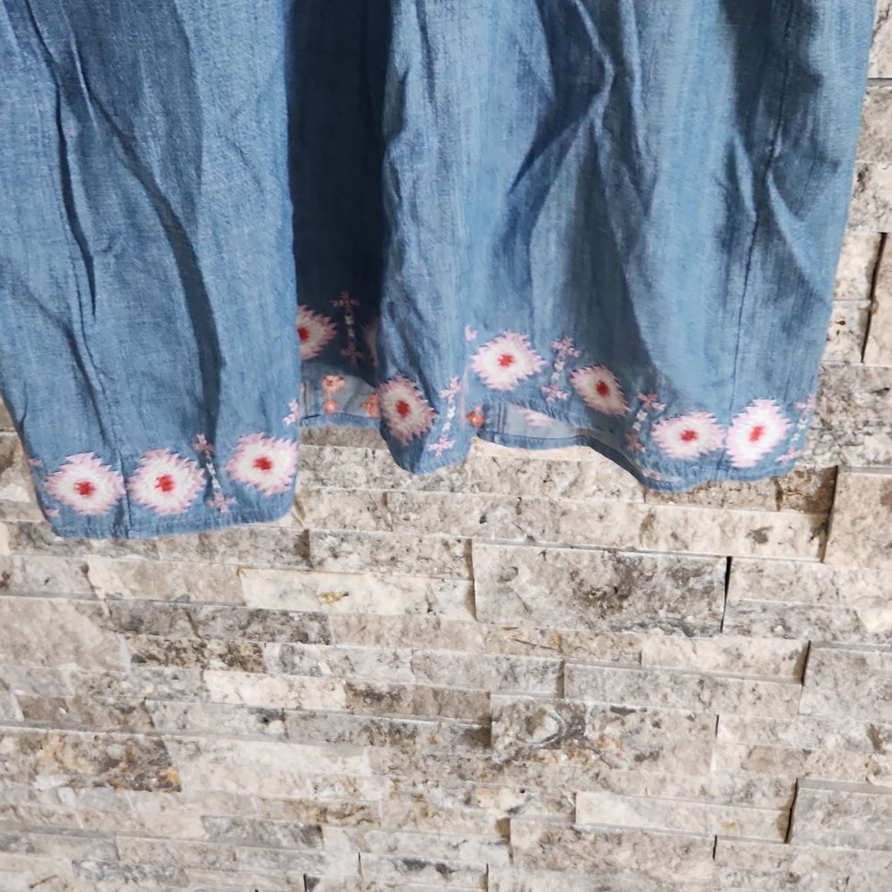 Hollister Chambray Embroidered Mini Dress - Picture 9 of 9